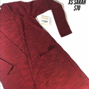 XS sarah maroon LuLaRoe cardigan